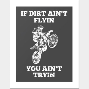 motocross dirt bike Posters and Art